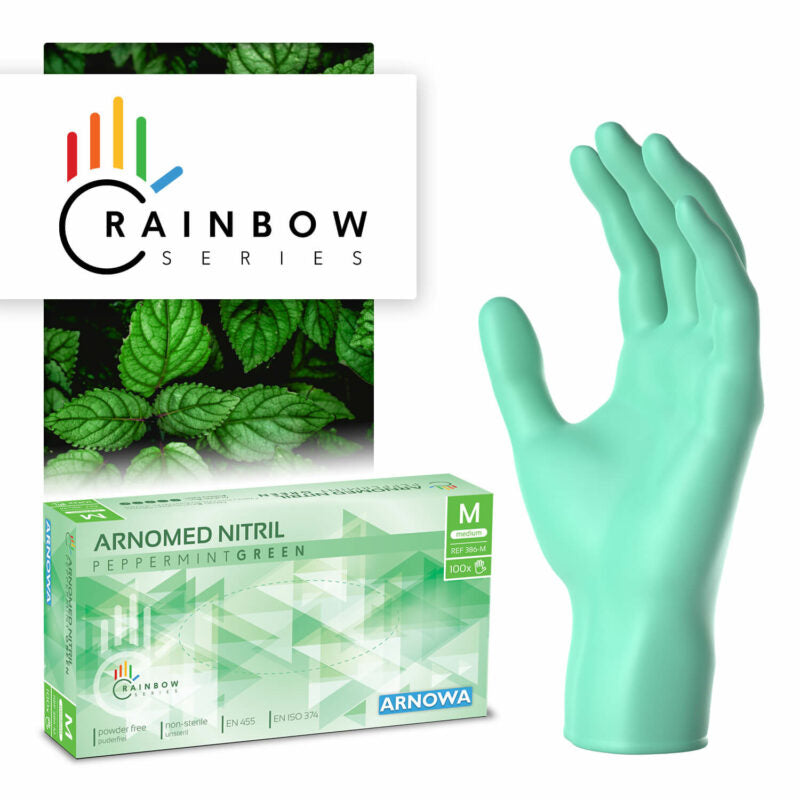 arnomed nitril handschuhe ARNOMED NITRIL PEPPERMINT GREEN – Nitril - Einmalhandschuhe