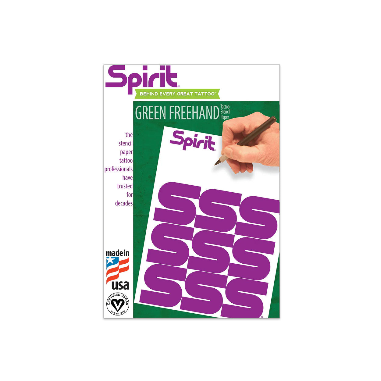 Spirit Green Freehand Transferpapier