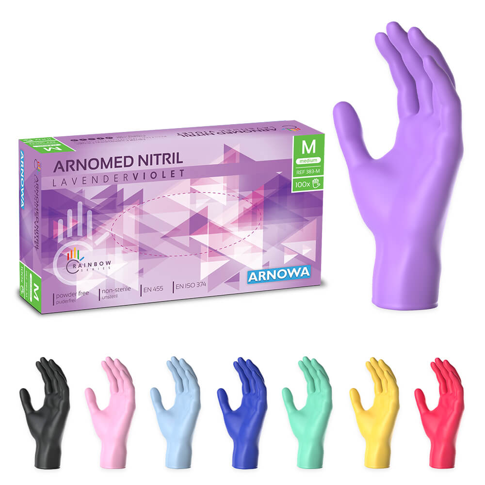 ambulex nitril handschuhe ARNOMED NITRIL LAVENDER VIOLET – Nitril - Einmalhandschuhe