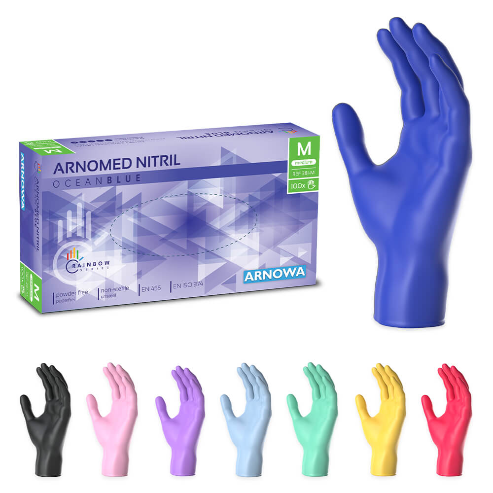 arnowa handschuhe nitril ARNOMED NITRIL OCEAN BLUE – Nitril - Einmalhandschuhe