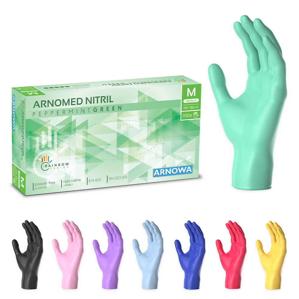 arnowa handschuhe nitril ARNOMED NITRIL PEPPERMINT GREEN – Nitril - Einmalhandschuhe