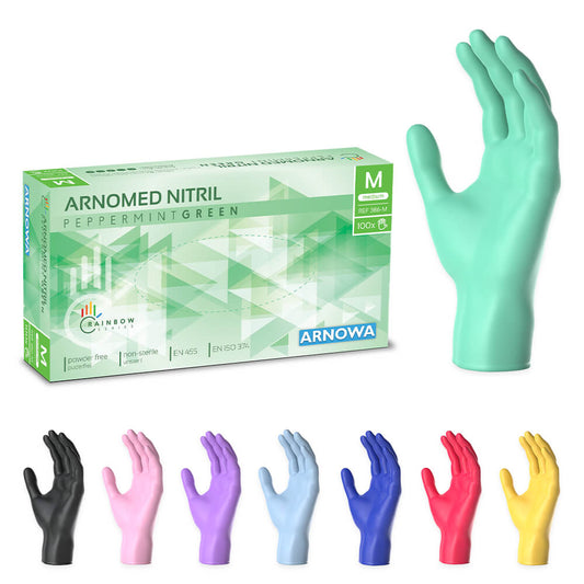 ARNOMED NITRIL PEPPERMINT GREEN – Nitril - Einmalhandschuhe - Grün