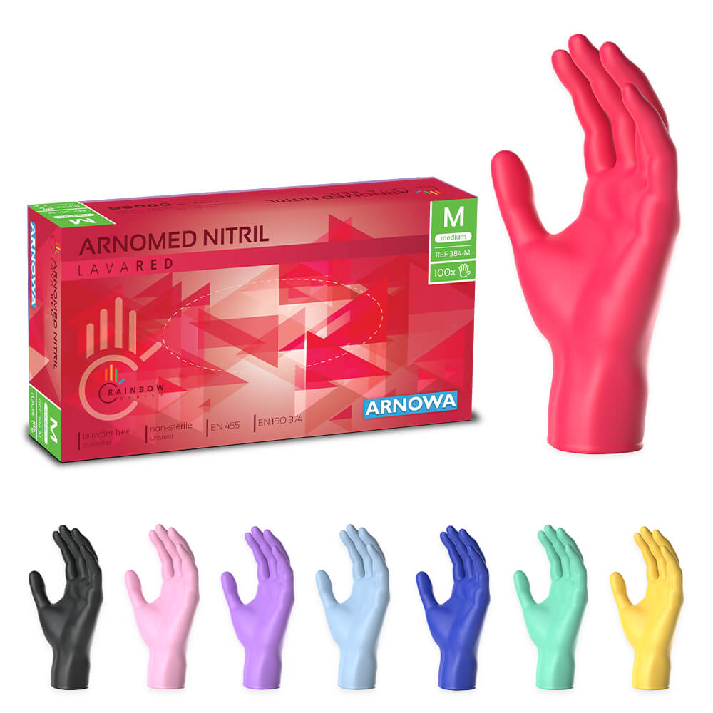 arnomed latex handschuhe ARNOMED NITRIL LAVA RED – Nitril - Einmalhandschuhe