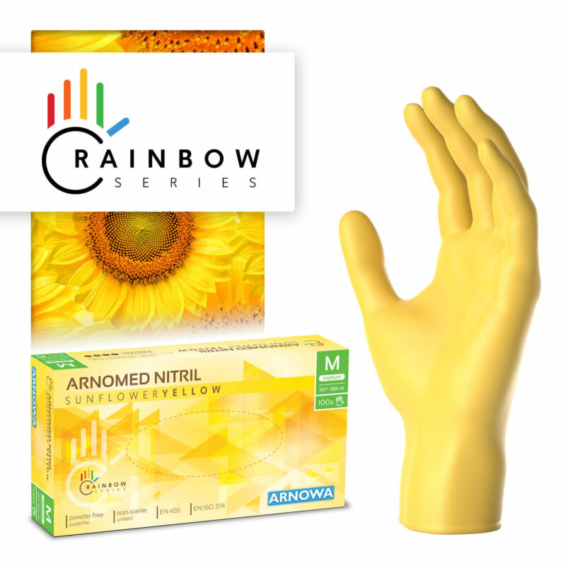 ARNOMED NITRIL SUNFLOWER YELLOW – Nitril - Einmalhandschuhe - Gelb