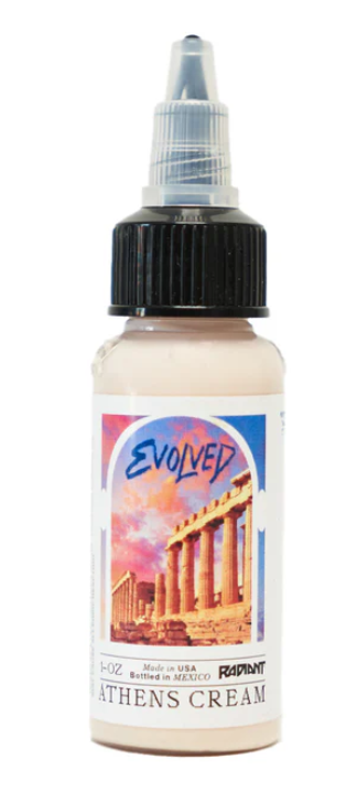 Radiant Colors - Evolved - Tattoo Farbe - Athens Cream 30 ml