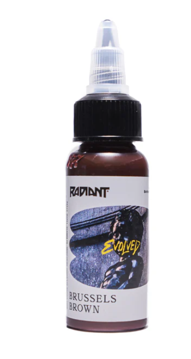 Radiant Colors - Evolved - Tattoo Farbe - Brussels Brown 30 ml