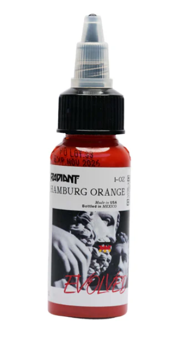 Radiant Colors - Evolved - Tattoo Farbe - Hamburg Orange 30 ml