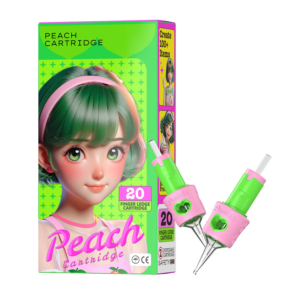 Peach Cartridge - 20 Stück - Round Liner 0.25mm