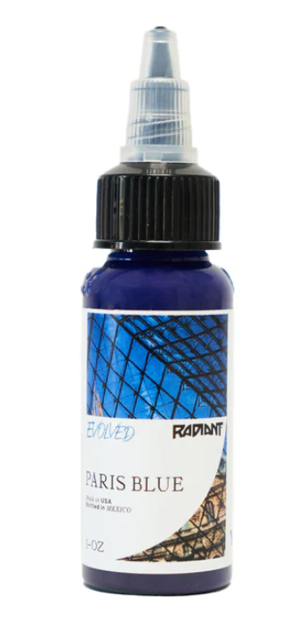 Radiant Colors - Evolved - Tattoo Farbe - Paris Blue 30 ml