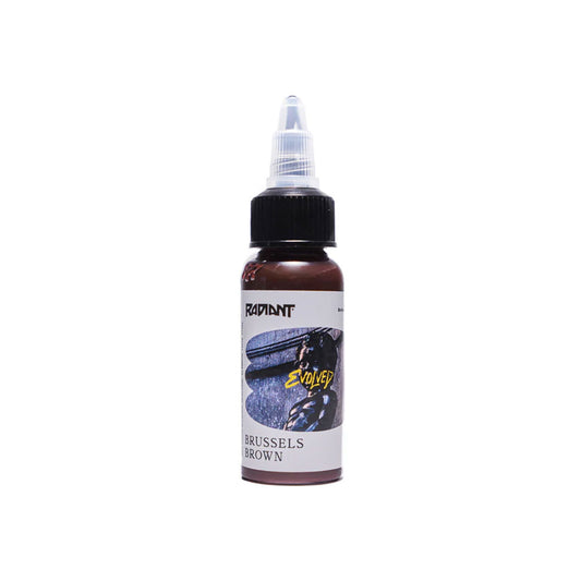 Radiant Colors - Evolved - Tattoo Farbe - Brussels Brown 30 ml