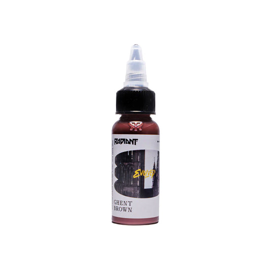 Radiant Colors - Evolved - Tattoo Farbe - Ghent Brown 30 ml