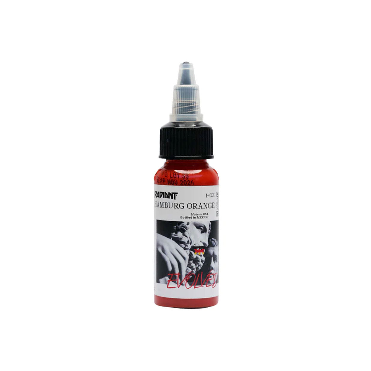 Radiant Colors - Evolved - Tattoo Farbe - Hamburg Orange 30 ml