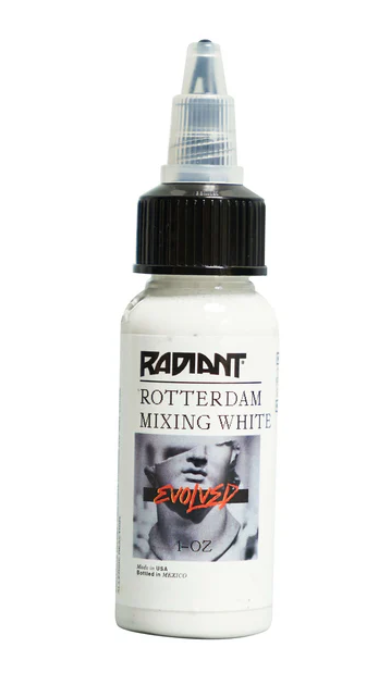 Radiant Colors - Evolved - Tattoo Farbe - Rotterdam Mixing White 30 ml