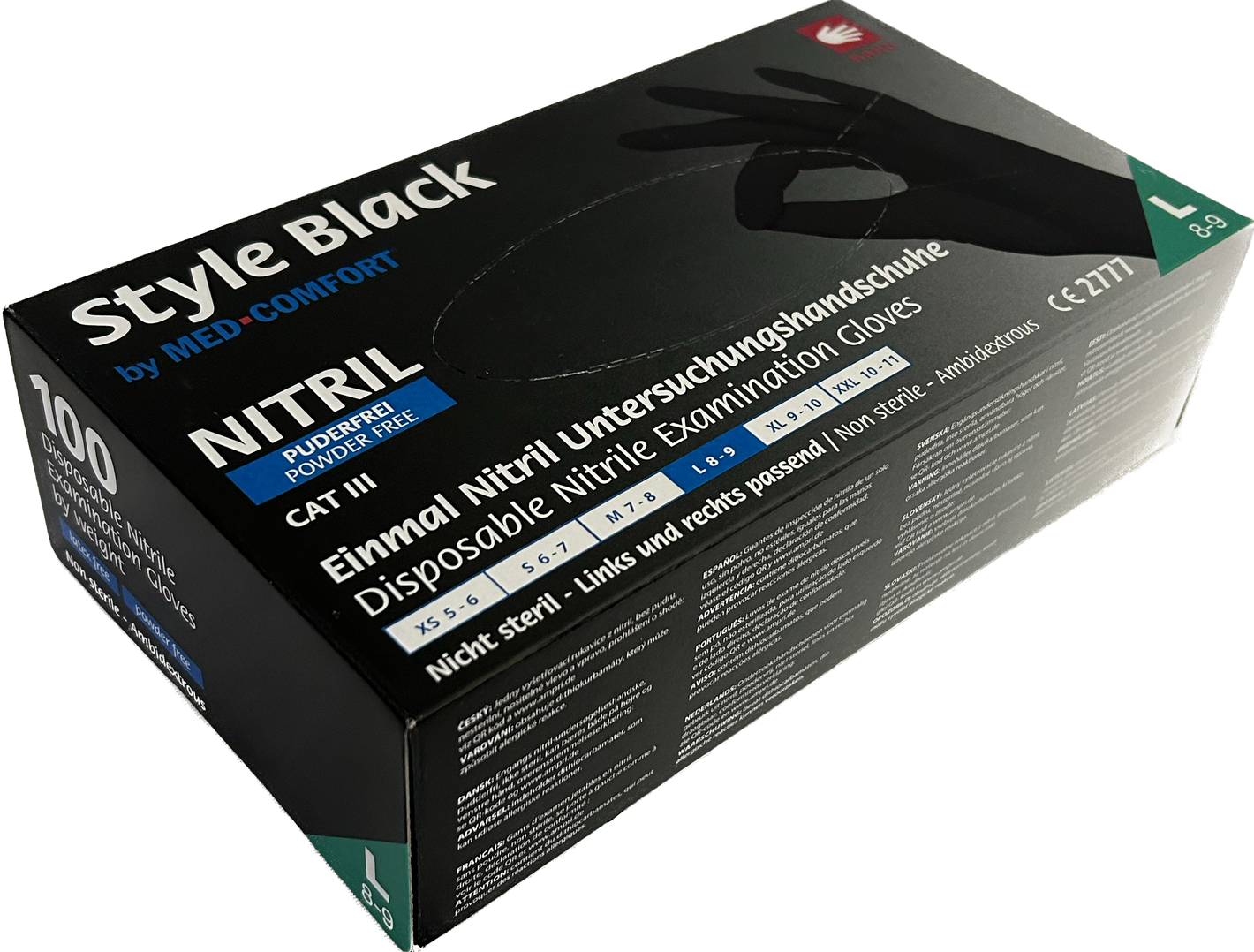 Nitril Einmalhandschuhe 200 St. - Schwarz
