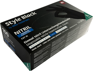 Nitril Einmalhandschuhe 200 St. - Schwarz